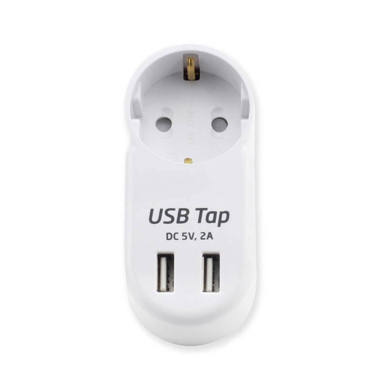 Portátil 1 tomada sem fio padrão da UE com 2 portas USB Portátil 1 tomada sem fio padrão da UE com 2 portas USB
