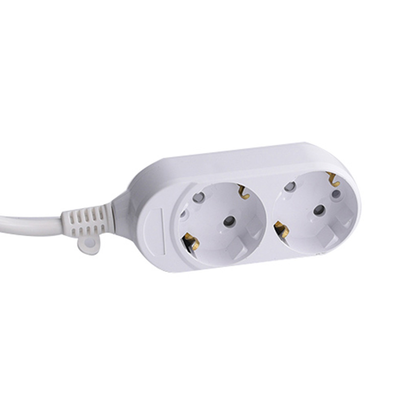10a White 2 Soletes da UE Socket sem interruptor 10a White 2 Soletes da UE Socket sem interruptor