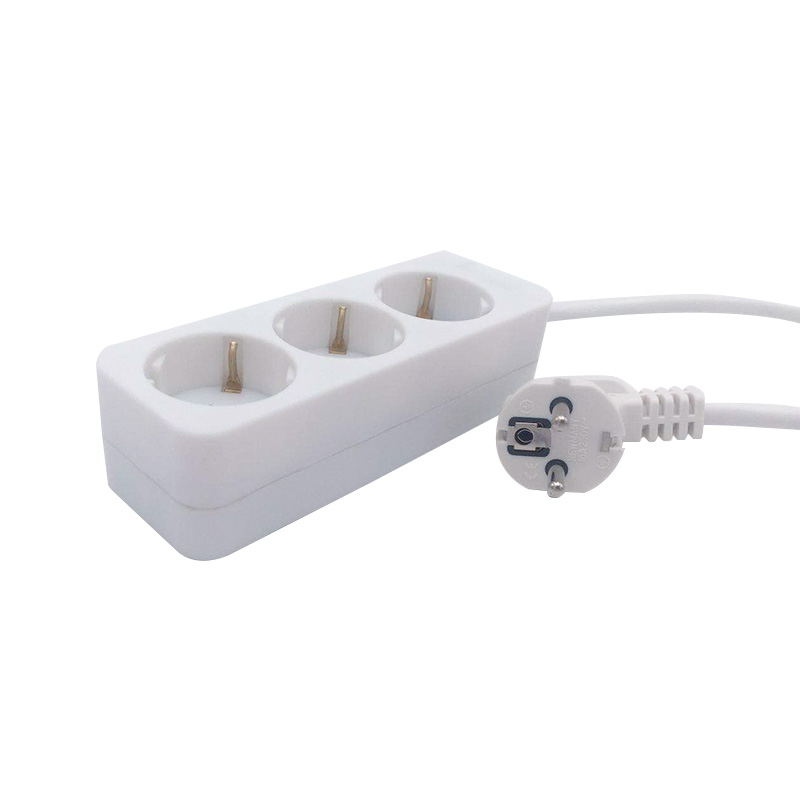Resistente à água 3 pontos de venda da UE Socket sem interruptor Resistente à água 3 pontos de venda da UE Socket sem interruptor