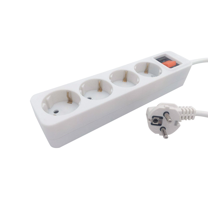 Setor padrão resistente a UV 4 tomadas da UE Setor padrão resistente a UV 4 tomadas da UE