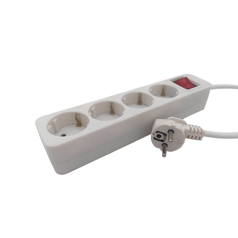 Ponto de poeira 4 pontos de venda da UE Socket com interruptor Ponto de poeira 4 pontos de venda da UE Socket com interruptor