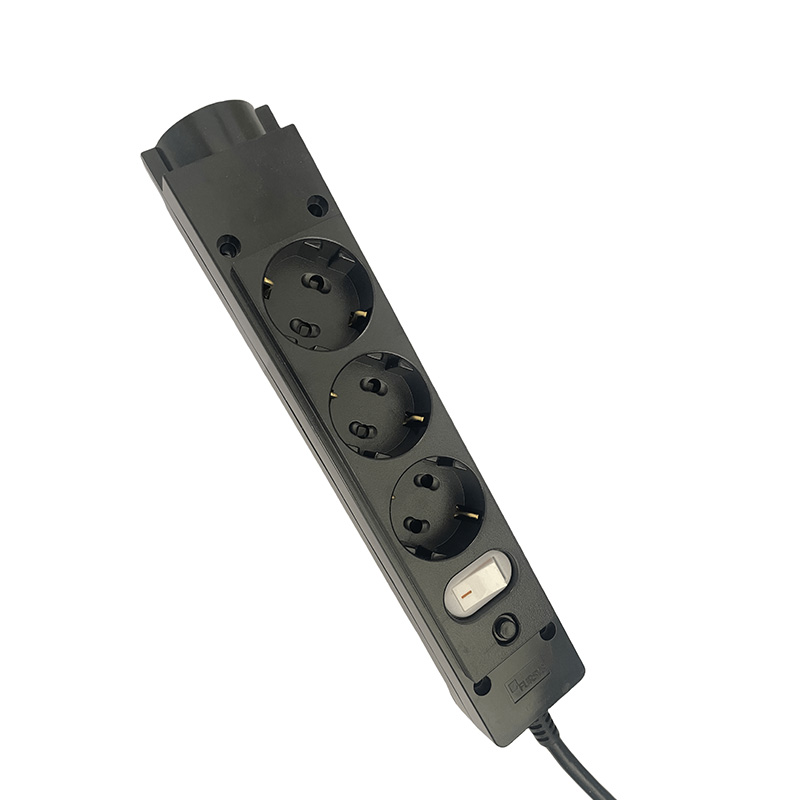 Economia de energia Black 4 Soletes KC Sockets com Switch Economia de energia Black 4 Soletes KC Sockets com Switch