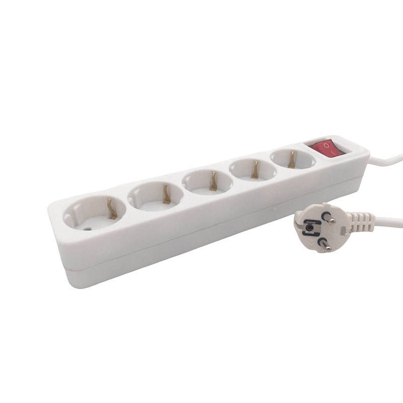 Secado de PP à prova de fogo 5 pontos de venda da UE Socket com interruptor Secado de PP à prova de fogo 5 pontos de venda da UE Socket com interruptor